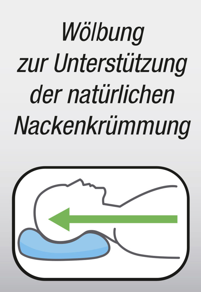 Kissen ergonomisch geformt