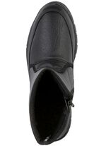 Stiefelette mit Knitter-Struktur 