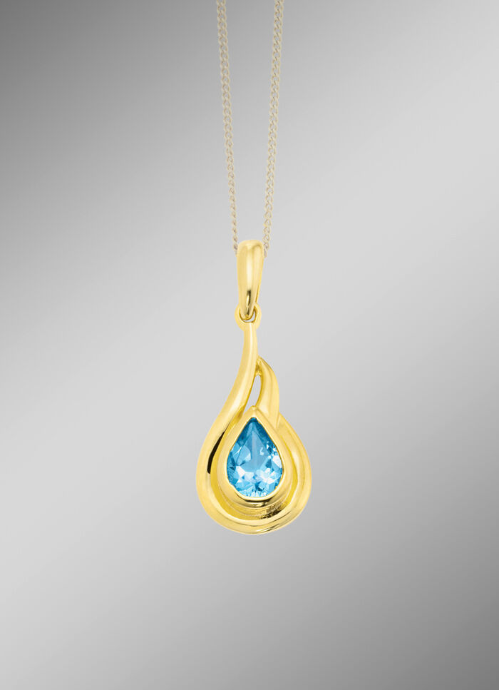 Anhänger mit Blautopas