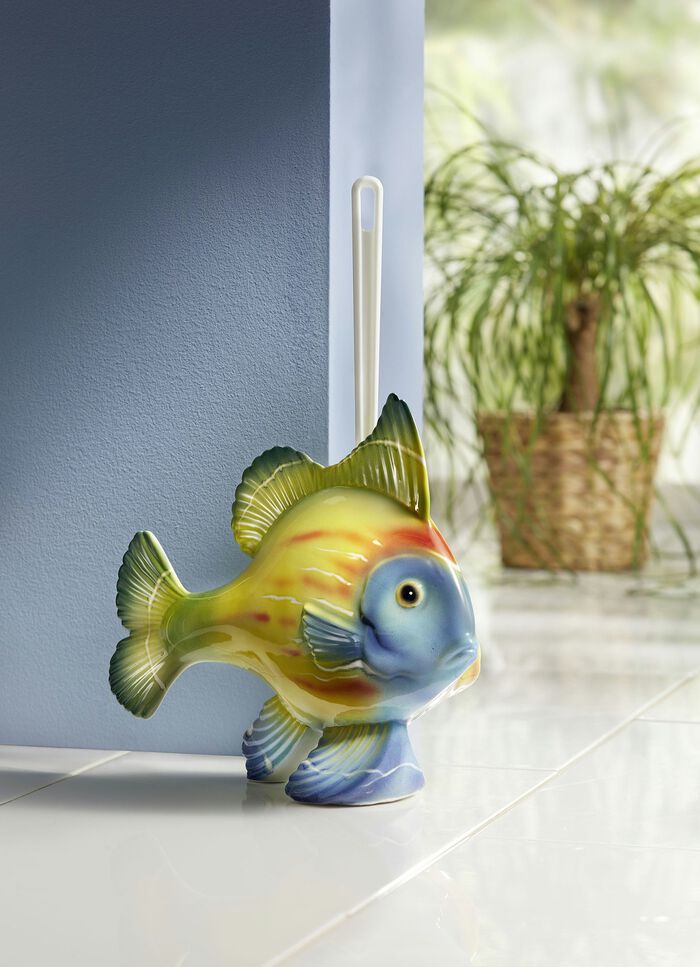 WC-Garnitur aus Keramik mit Bürste 