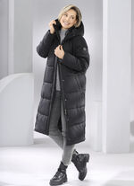 Daunenmantel mit fester Kapuze 