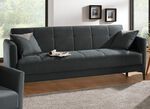 Polsterm&ouml;bel mit Stauraum und Liegefunktion ANTHRAZIT