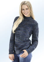 Pullover mit Multicolor-Melangeeffekt 