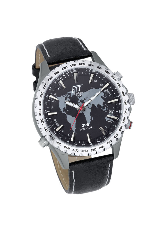 Sportlich-eleganter GPS World Timer 