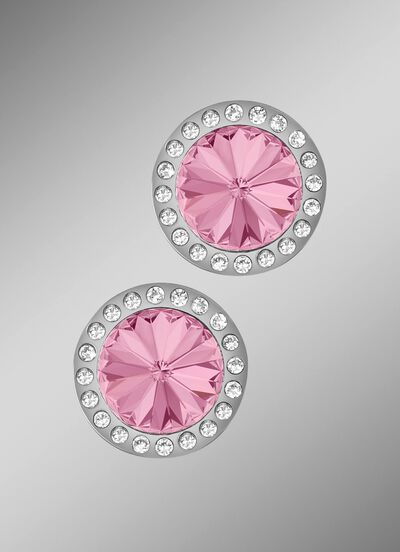 Ohrstecker mit Swarovski&reg;-Kristallen in Pink 
