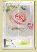 Raffrollo mit Romantik Dessin in verschiedenen Ausf&uuml;hrungen 