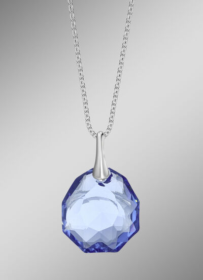 Anhänger mit Swarovski®-Kristall und Ankerkette 