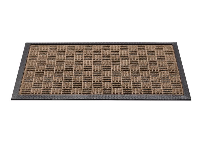 Fu&szlig;matte mit rutschhemmender Gummi-R&uuml;ckseite BEIGE