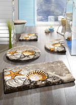 GRUND Badgarnitur mit rutschhemmender Latex-R&uuml;ckseite SAND