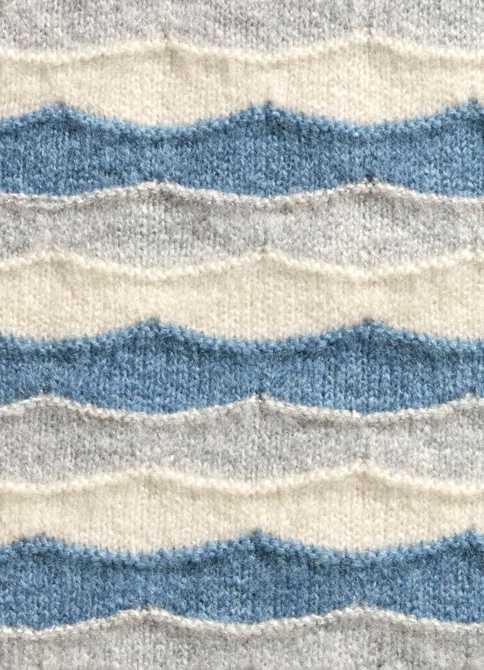 Pullover mit Wellenmuster 