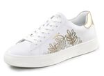 Remonte Sneaker mit verspieltem Bl&uuml;ten-Druck WEISS-BRONZE