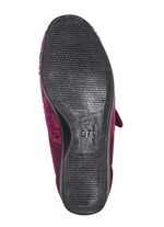 Laurina, klassische Damen-Klettschuhe, mit elastischem Samt BORDEAUX