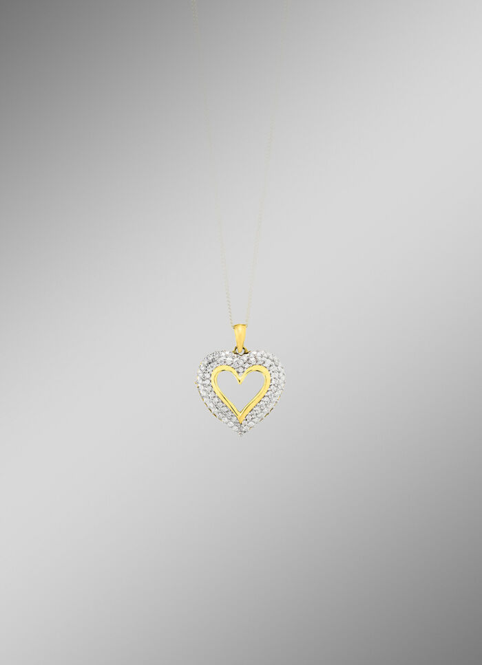Herz-Anh&auml;nger mit Brillanten 