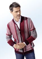 Jacke mit durchgehendem Rei&szlig;verschluss in 3 Farben BORDEAUX