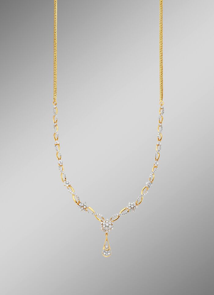 Halskette mit 160 Brillanten 