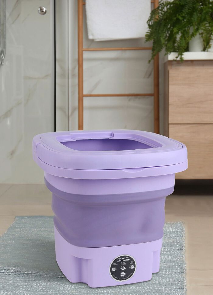 Faltbare Mini-Waschmaschine LILA