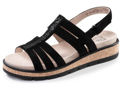 ELENA EDEN, schicke Damen-Sandalen, Weite G, mit herausnehmbarem Fu&szlig;bett 