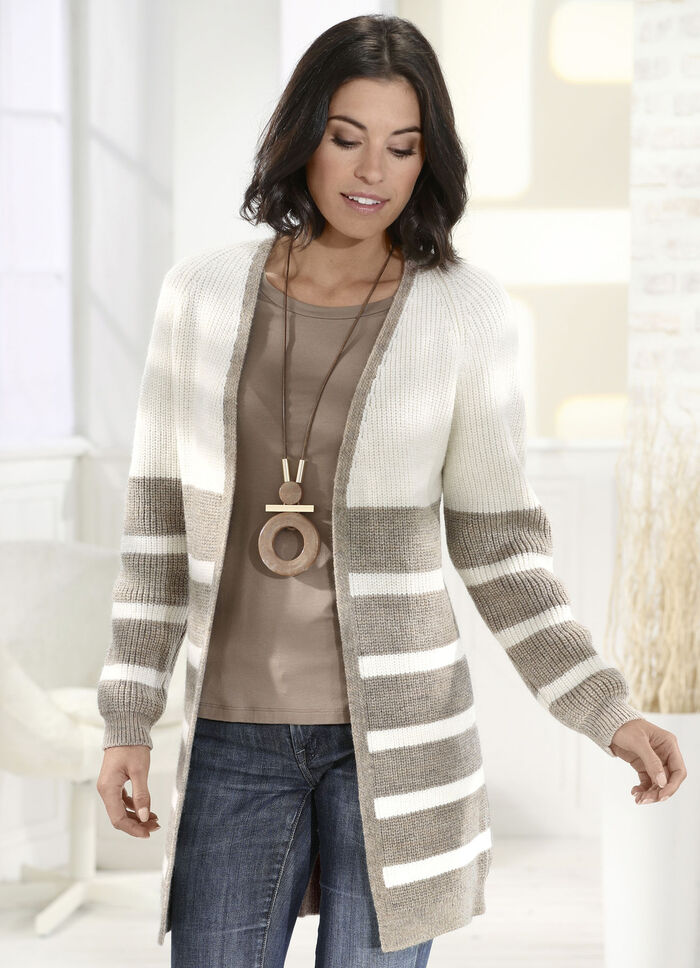 Long-Strickjacke in superflauschiger Qualität 