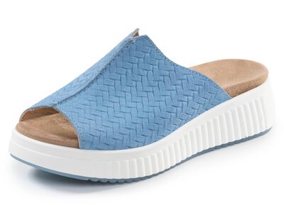 ELENA EDEN, trendige Damen-Pantoletten, Weite H, mit herausnehmbarem Fu&szlig;bett 