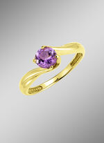 Erstklassiger Damenring mit echtem Amethyst 