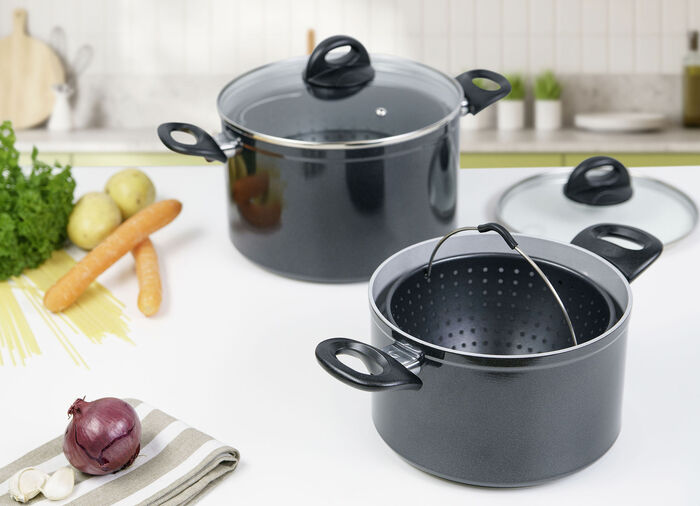 Topf-Set aus Aluminium, 6-teilig 