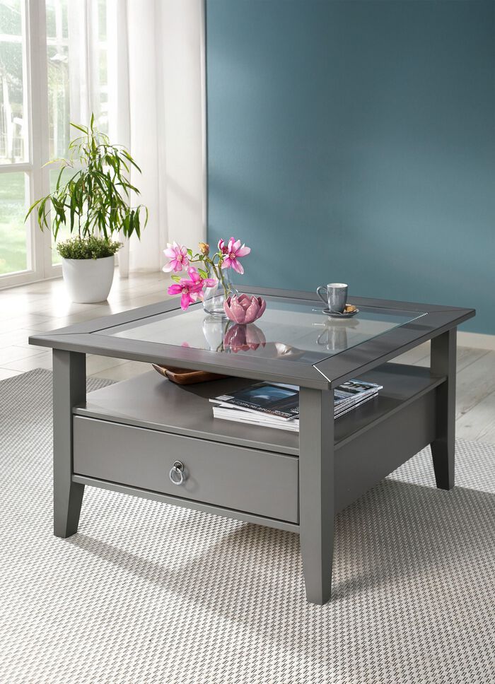 Couchtisch aus massivem Kiefernholz 