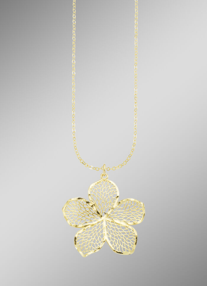 Entz&uuml;ckender Blumen-Anh&auml;nger mit Ankerkette 