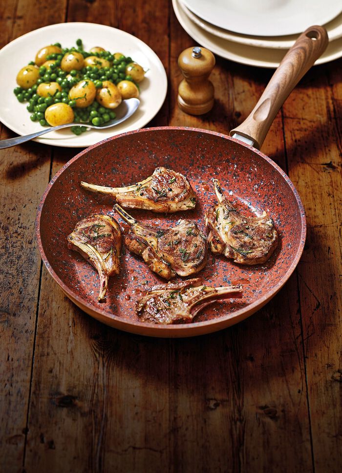 Livington Copper & Stone Pfannen mit Antihaftbeschichtung 