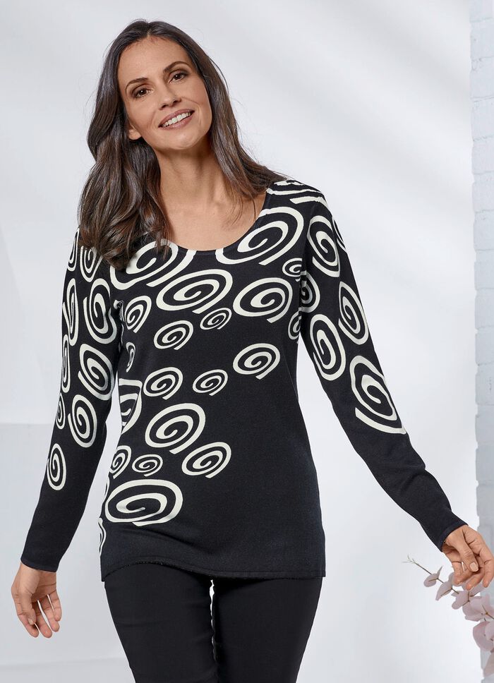 Pullover in Feinstrick 