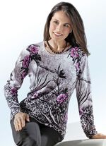 Pullover mit farbiger Strasszier 