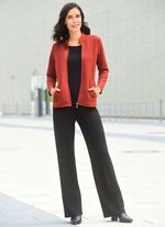 Shirtjacke mit durchgehendem Rei&szlig;verschluss 