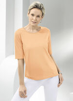 Shirt mit rundem Halsausschnitt in 10 Farben APRICOT