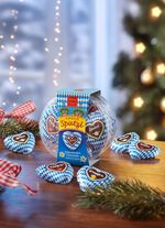 Edel-Vollmilchschokolade "Herz Spatzl" 