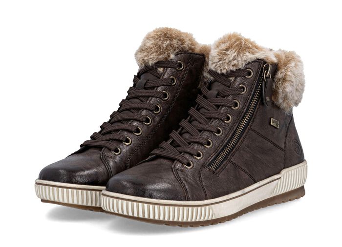 Remonte, gef&uuml;tterte Damen-Boots, Winterschuhe, Weite G, mit herausnehmbarem Fu&szlig;bett 