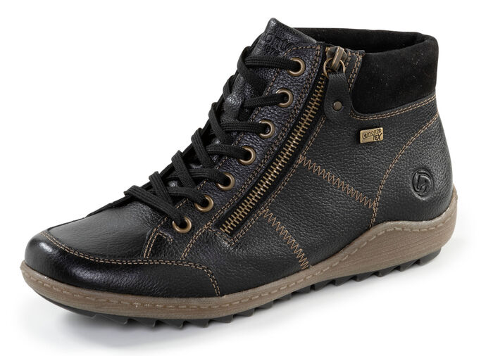 Remonte Bootie mit gepolstertem Schaftrand SCHWARZ