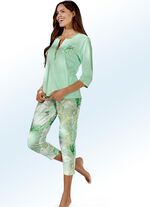 Schlafanzug mit 3/4-langen &Auml;rmeln und 7/8-langer Hose 