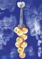 Th&uuml;ringer Glaskugelgeh&auml;nge, 10-flammig GOLD