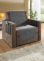 Wohnaccessoires mit gekettelten Abschl&uuml;ssen in Melange-Optik GRAU