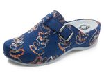 Mubb Pantoffel mit Stickmuster BLAU