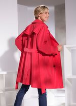 Trenchcoat mit G&uuml;rtel in 2 Farben ROT