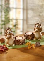 Teelichthalter aus Terrakotta, 2er-Set 