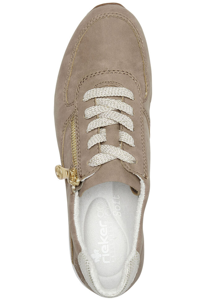 Rieker Sneaker mit seitlichem Reißverschluss SAND