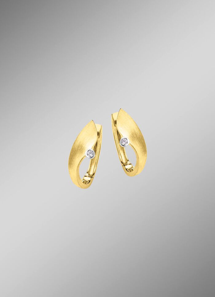 Geschmackvoller Klappcreolen in Bicolor 