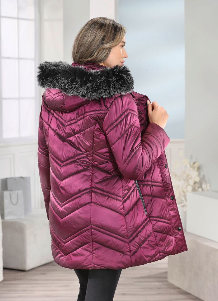 Jacke mit abnehmbarer Kapuze 