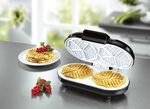 Doppel-Waffeleisen für 2 Waffeln auf einmal 