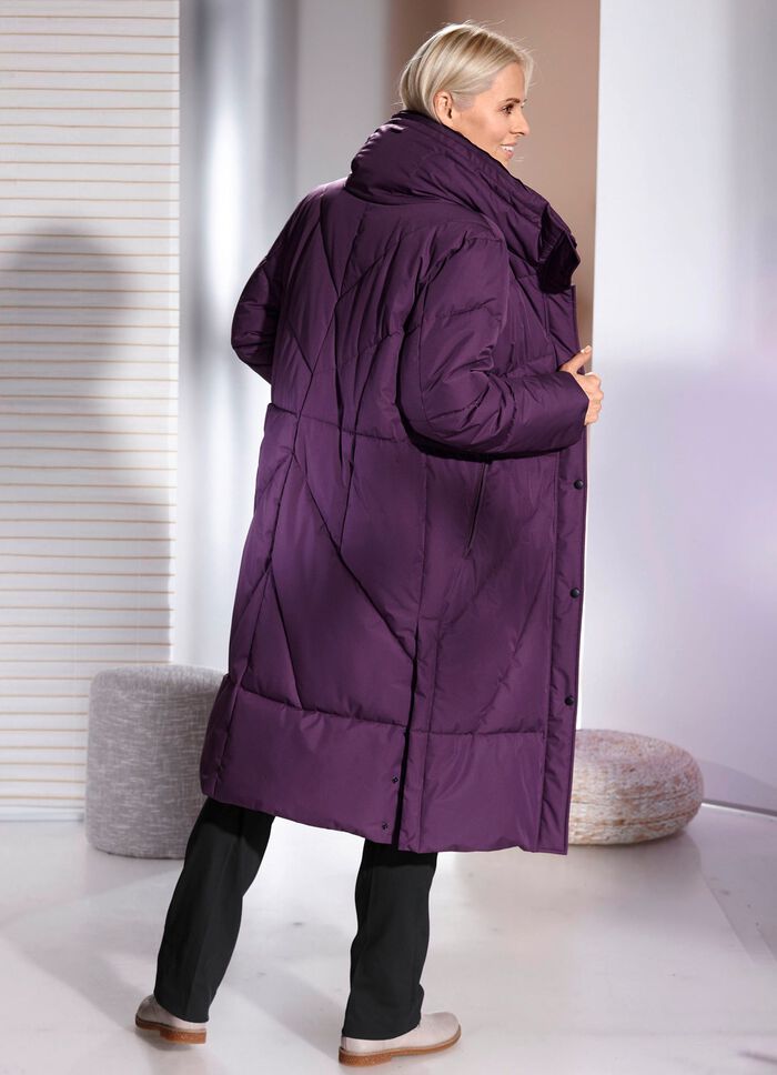 Funktionsmantel mit verstaubarer Kapuze AMETHYST