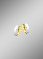 Beidseitig tragbare Klappcreolen in Bicolor 