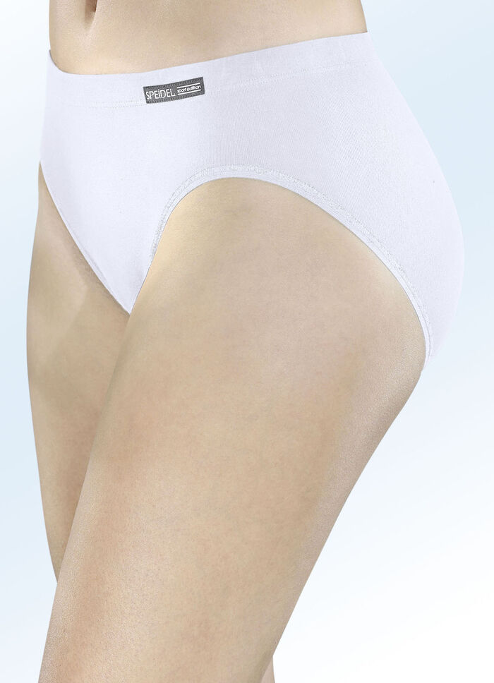 Speidel Dreierpack Slips aus reiner BIO-Baumwolle WEISS