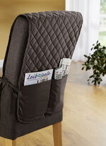 Stuhlhusse mit Taschen und Bandeinfassung BRAUN