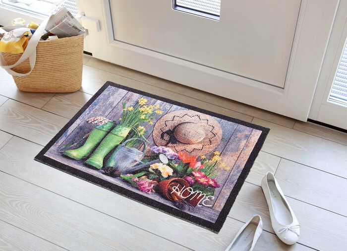 Fußmatte Home mit rutschhemmender Rückseite 